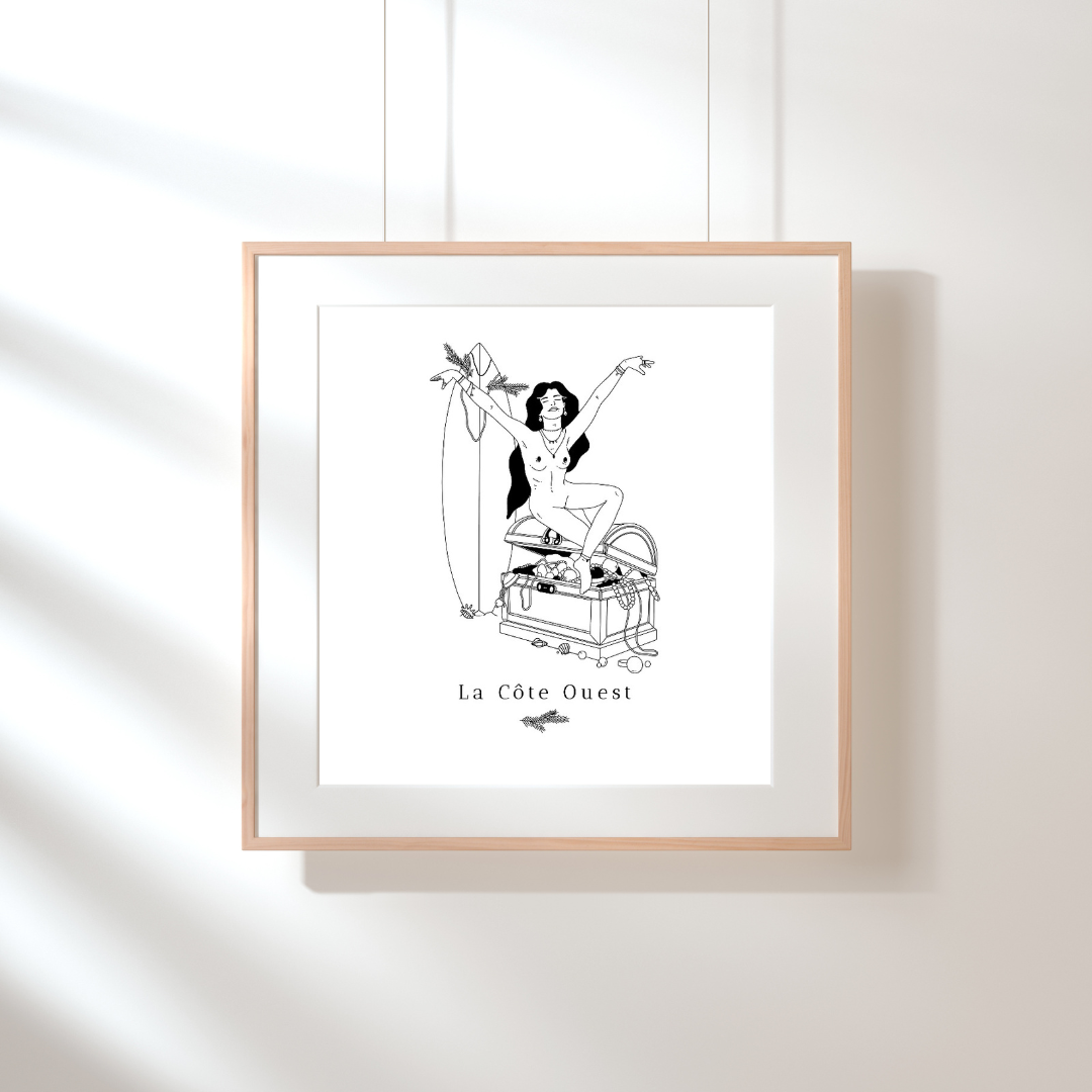 La Côte Ouest Art Print