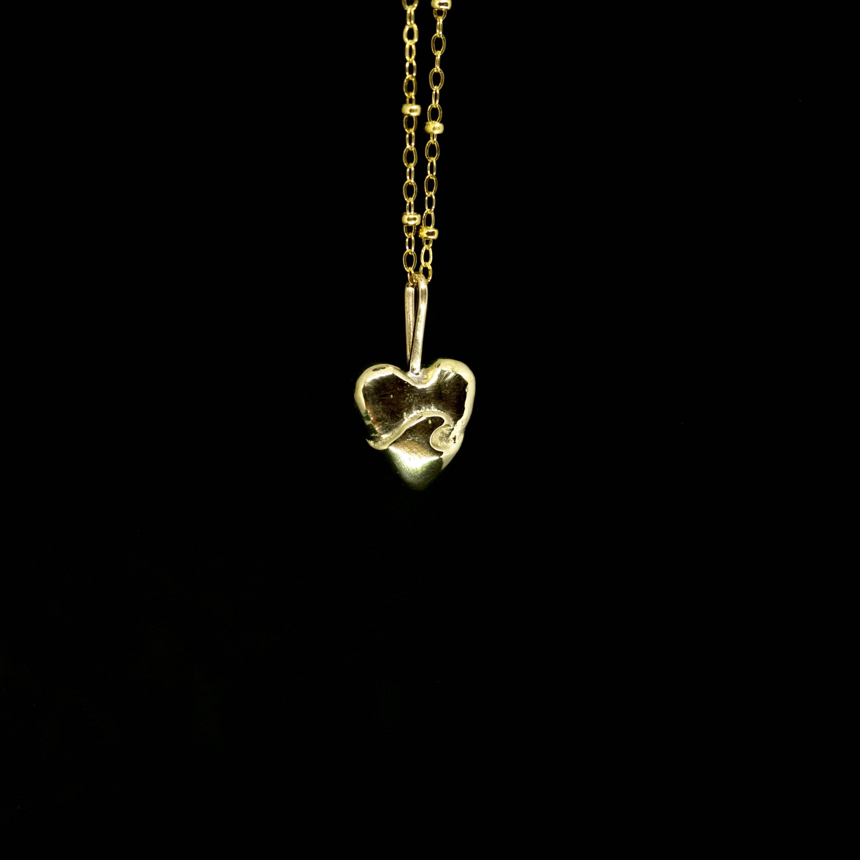 wave heart necklace