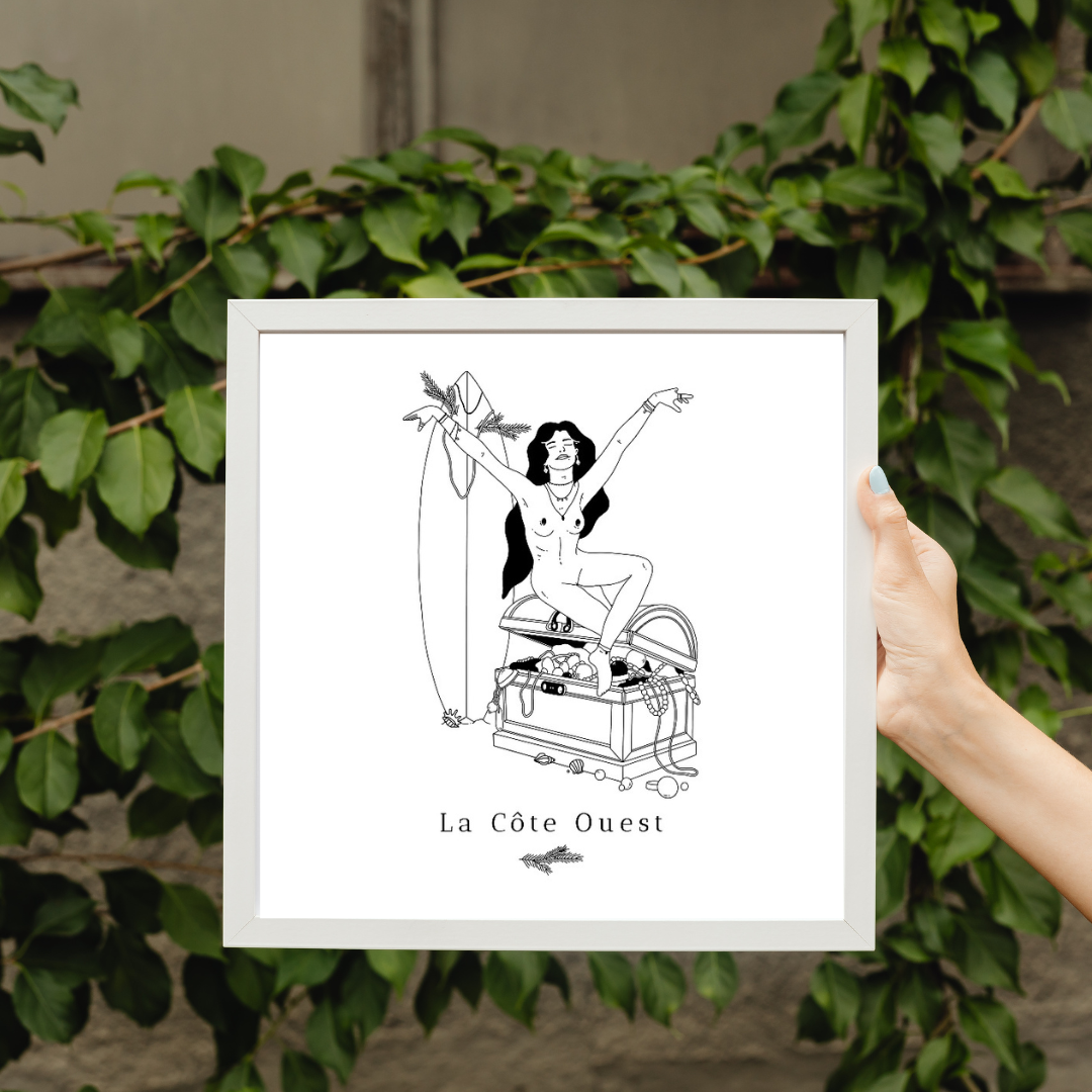 La Côte Ouest Art Print