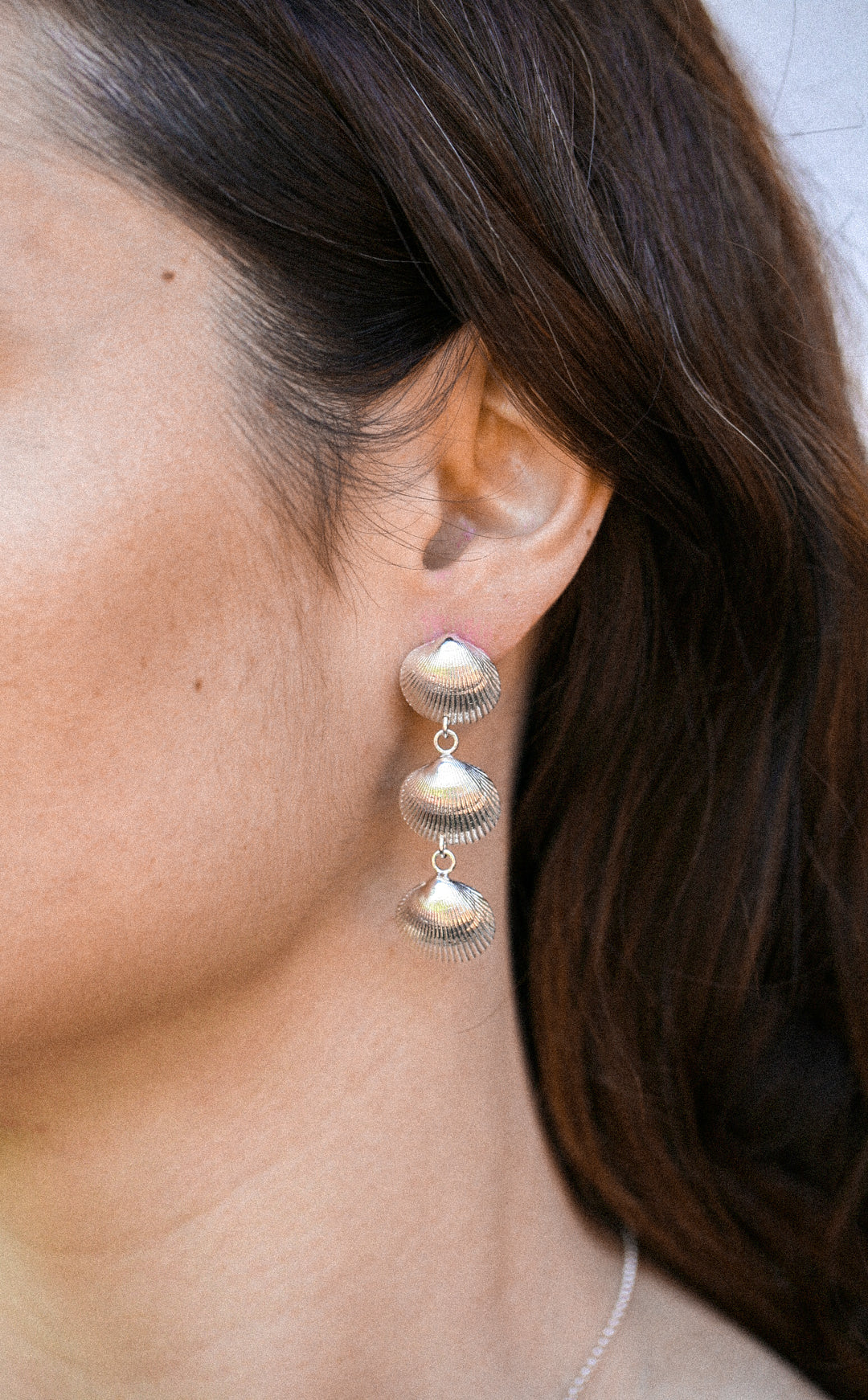 goddess shell earrings