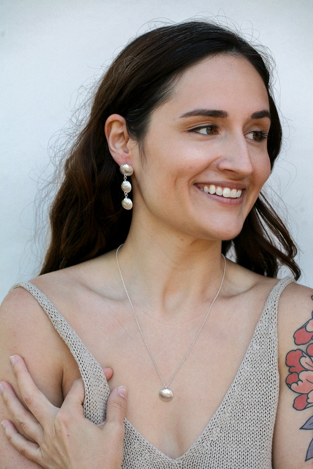 goddess shell earrings