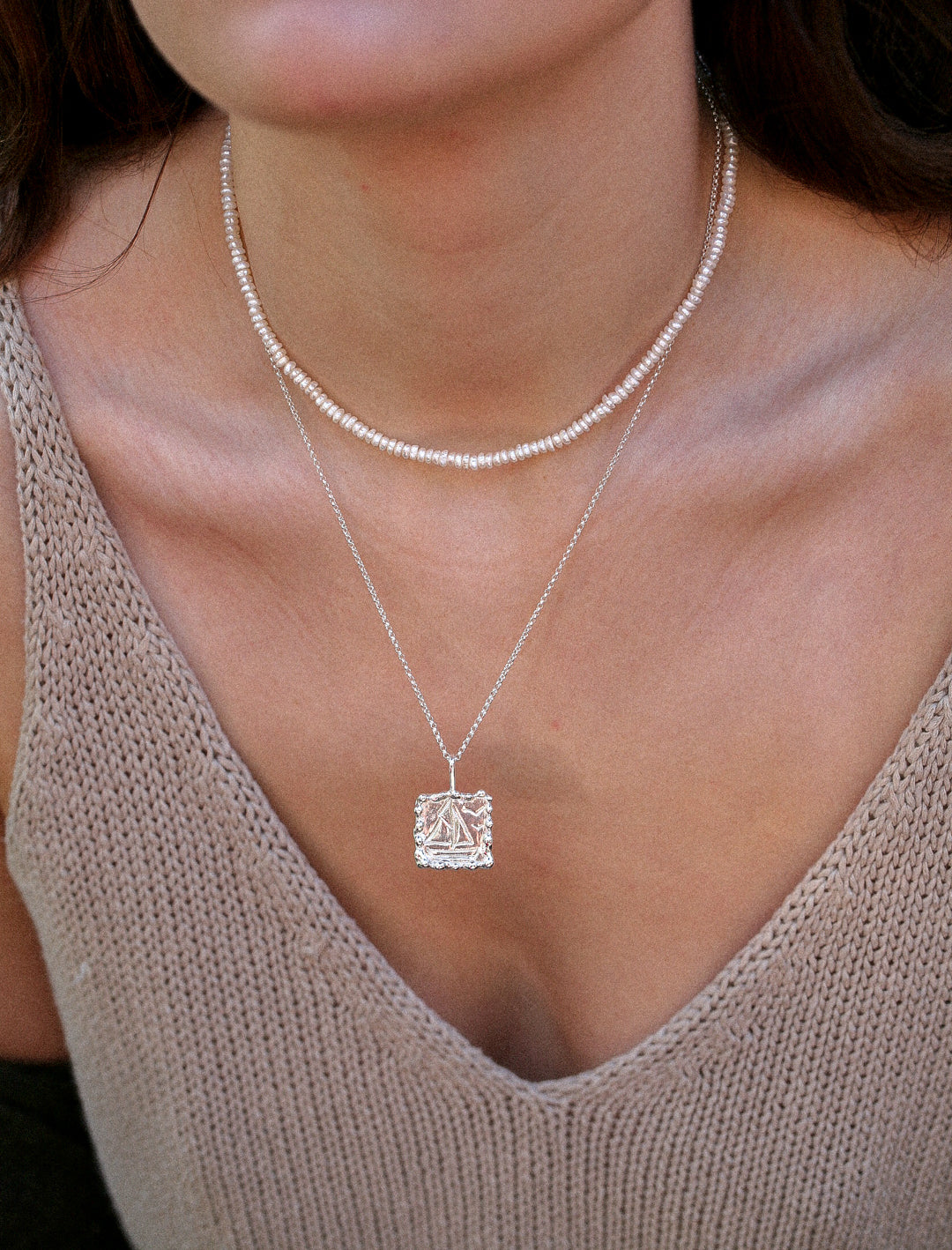 Collier de perles délicates