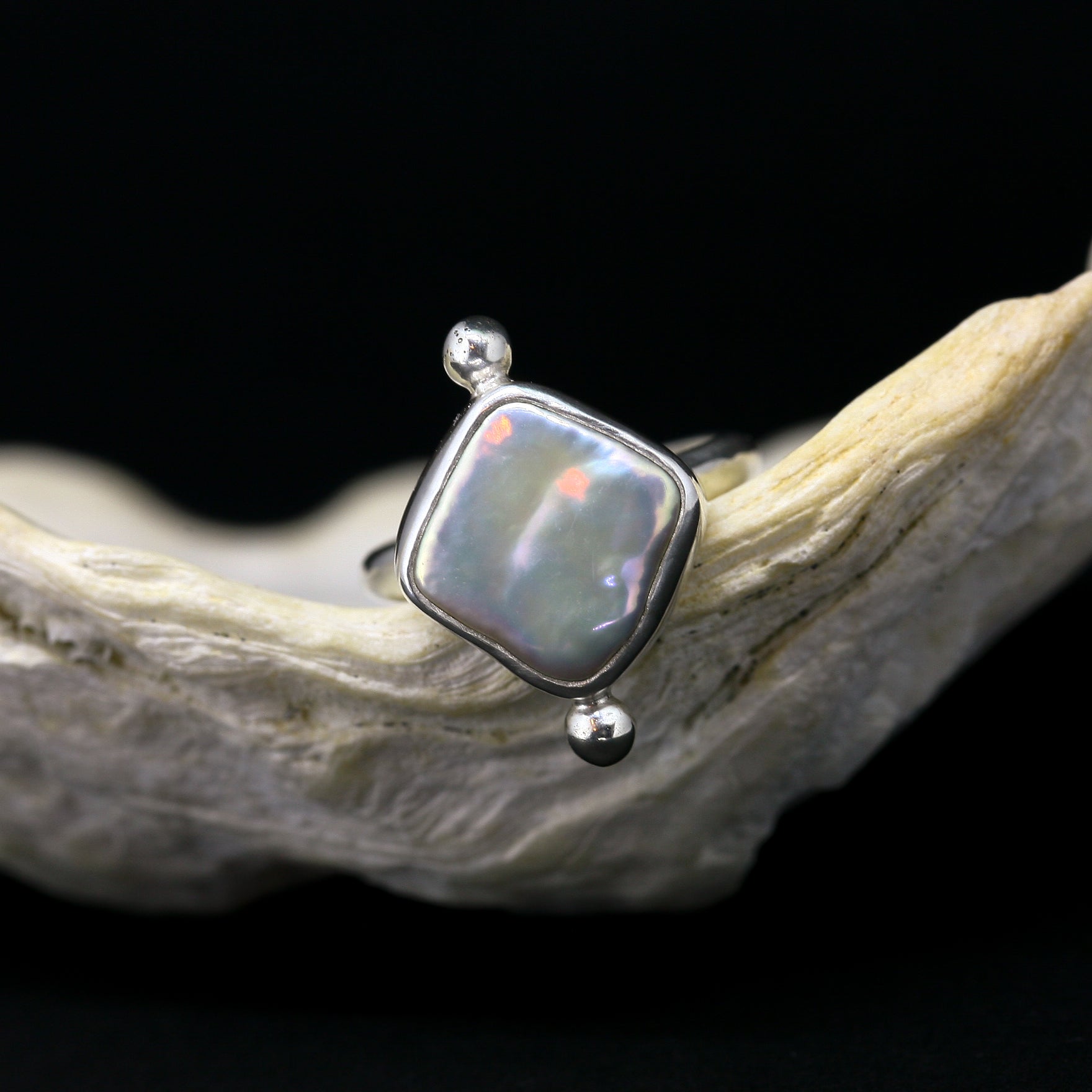 Bague perle losange TAILLE 4