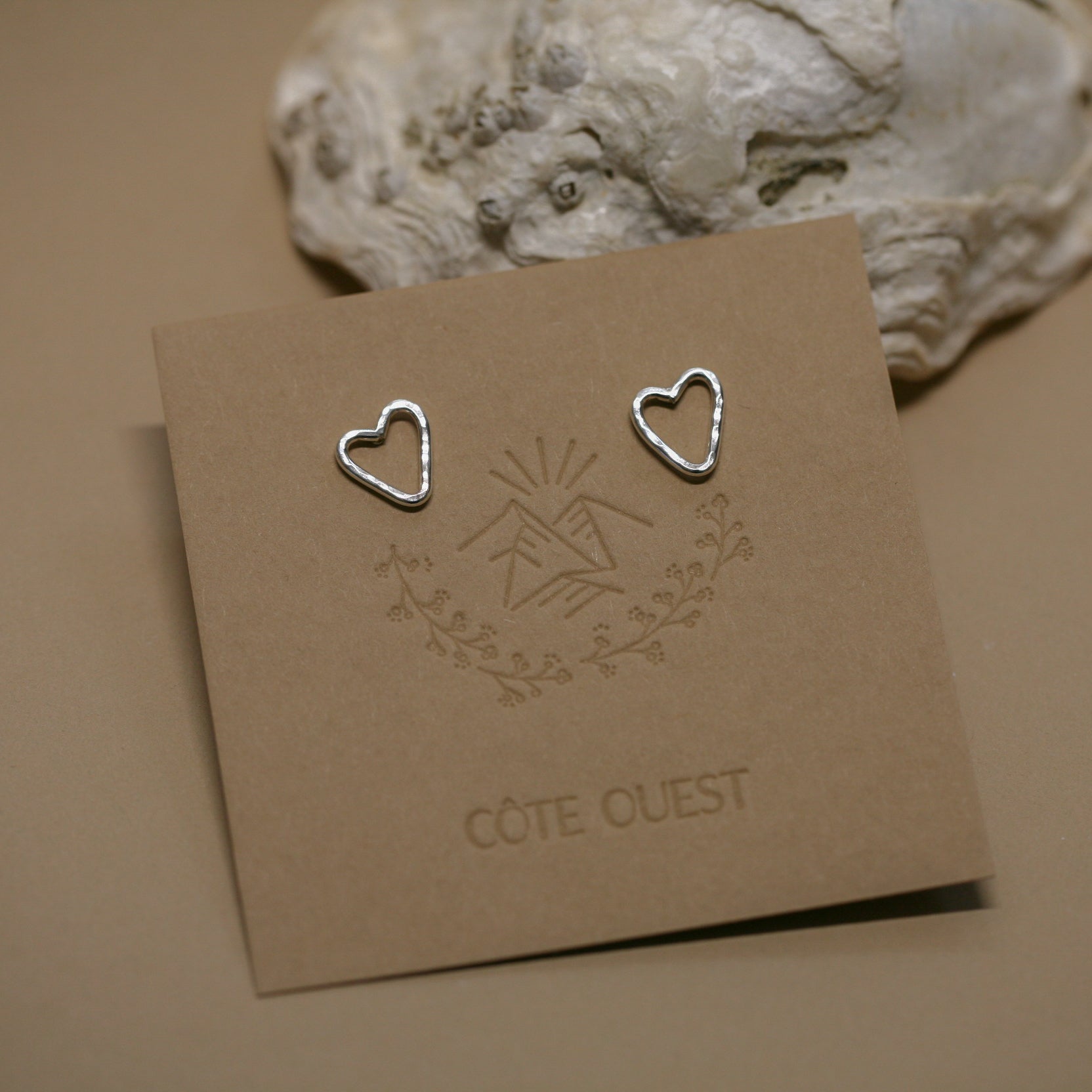 Heart studs