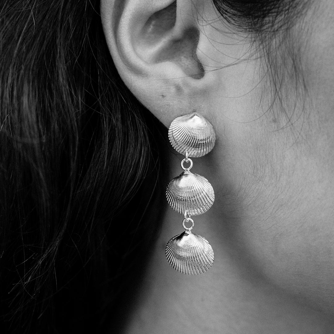 goddess shell earrings